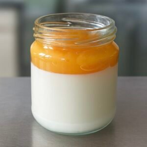 Yaourt au coulis de pommes