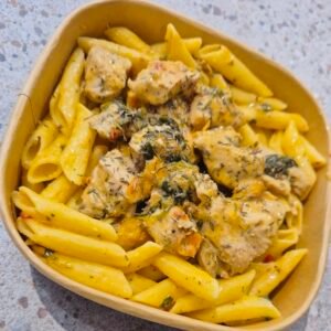 Poulet à la toscane et penne